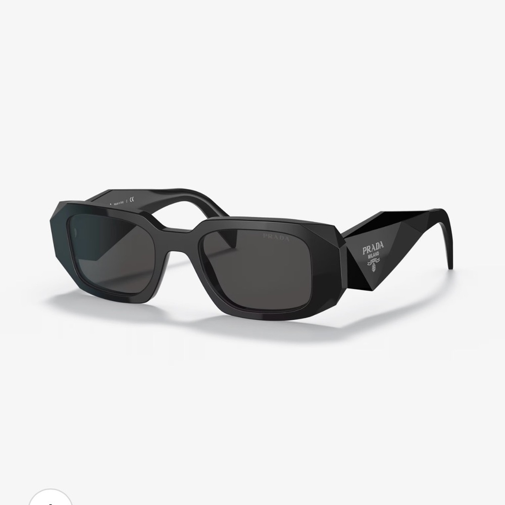 Prada Black Rectangular Sunglasses